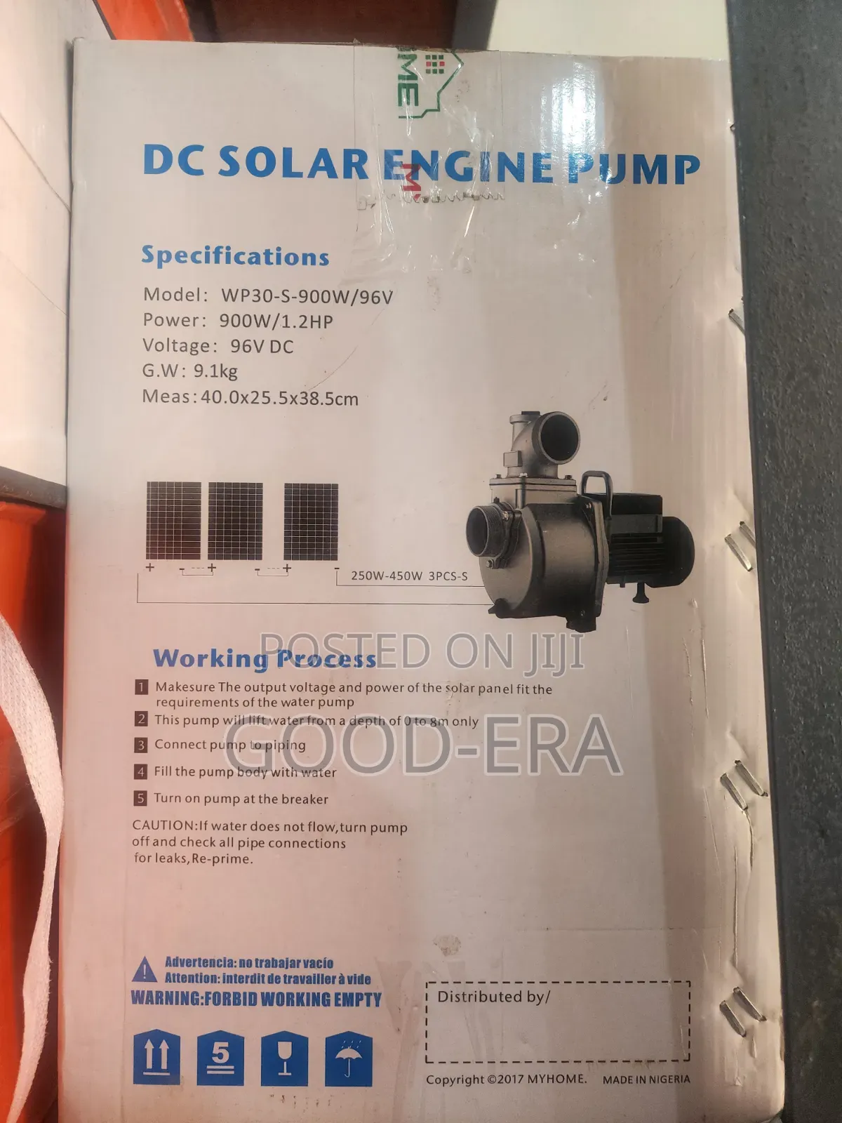 DC 1.5hp Solar Irrigation Pump 3"