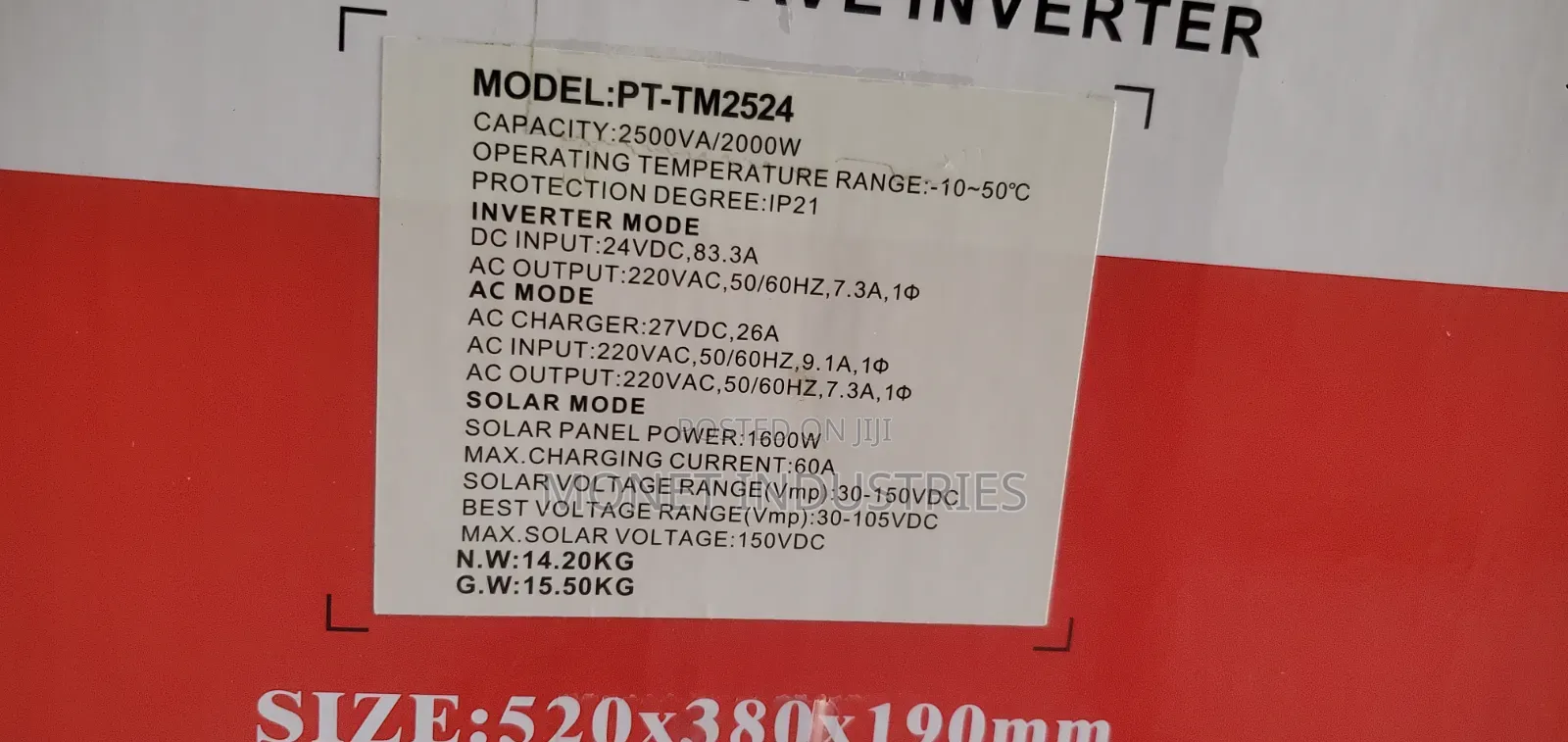2.5kw 24v Sunfit Transformer Based Hybrid Pure Sine Wave Inverter