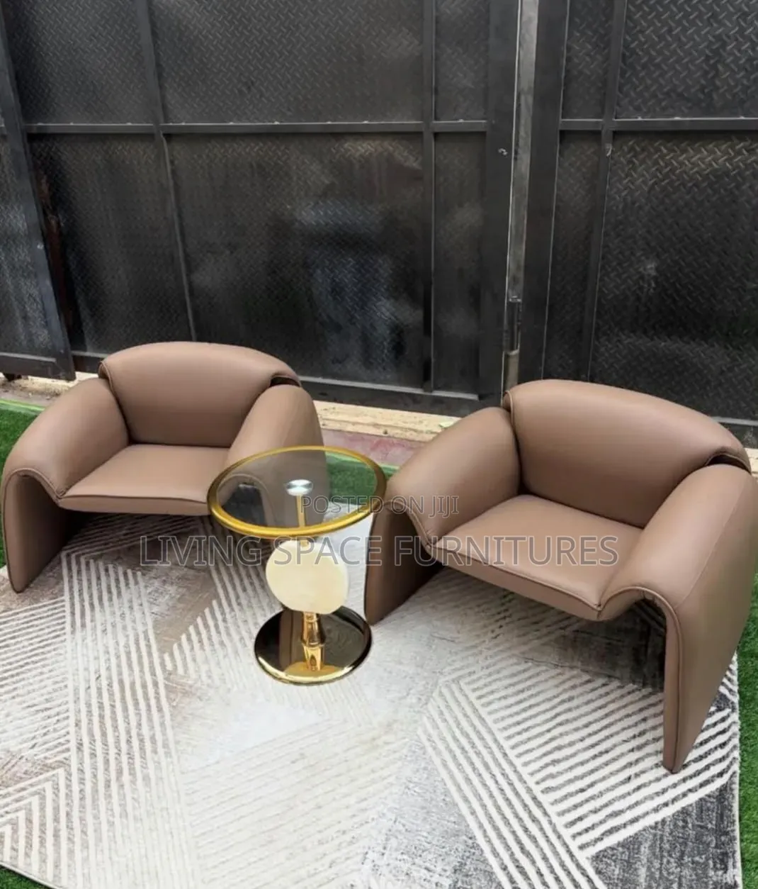 Executive Two Accent Leather Chairs