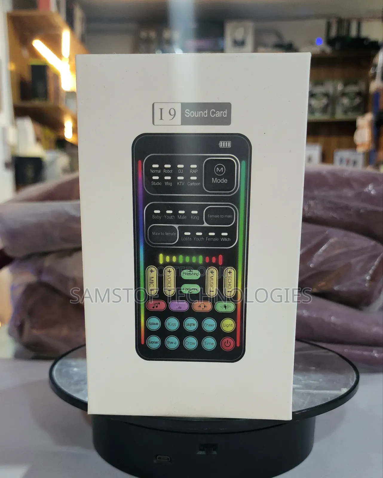 19 Voice Changer Handheld Portable Sound Card
