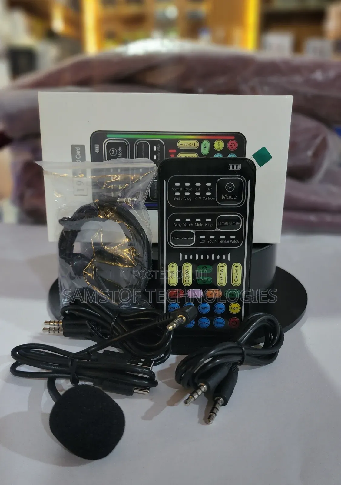 19 Voice Changer Handheld Portable Sound Card