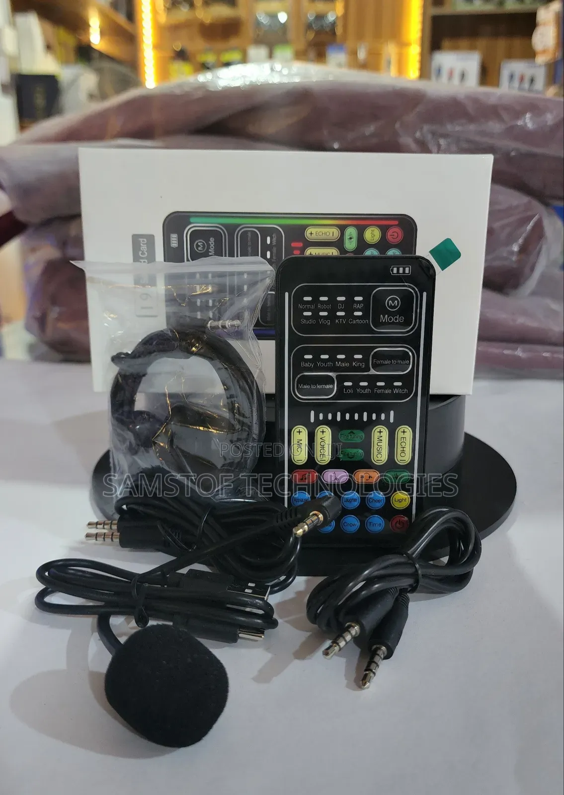 19 Voice Changer Handheld Portable Sound Card