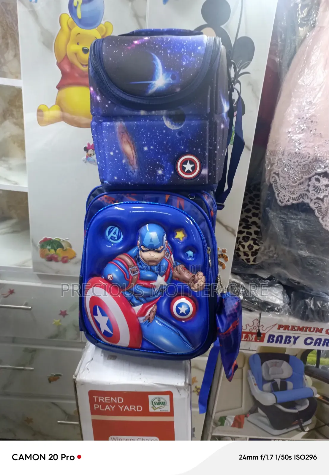 Children Character Troulley Back Pack Lunch Bag and Pencil Case 3 Pics