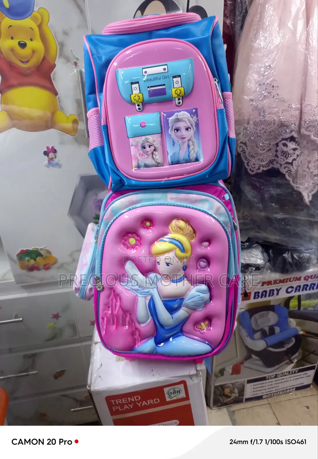 Children Character Troulley Back Pack Lunch Bag and Pencil Case 3 Pics