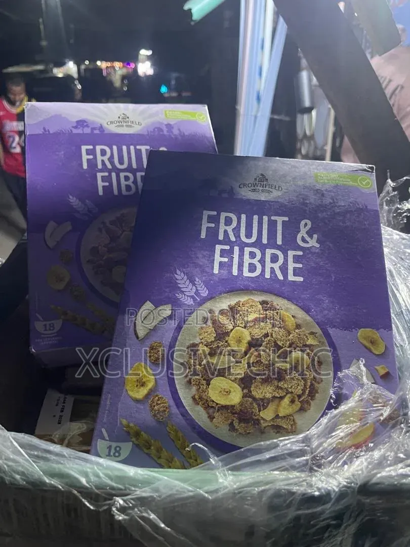 Crownfield Fruit Fibre Cereal Boxes