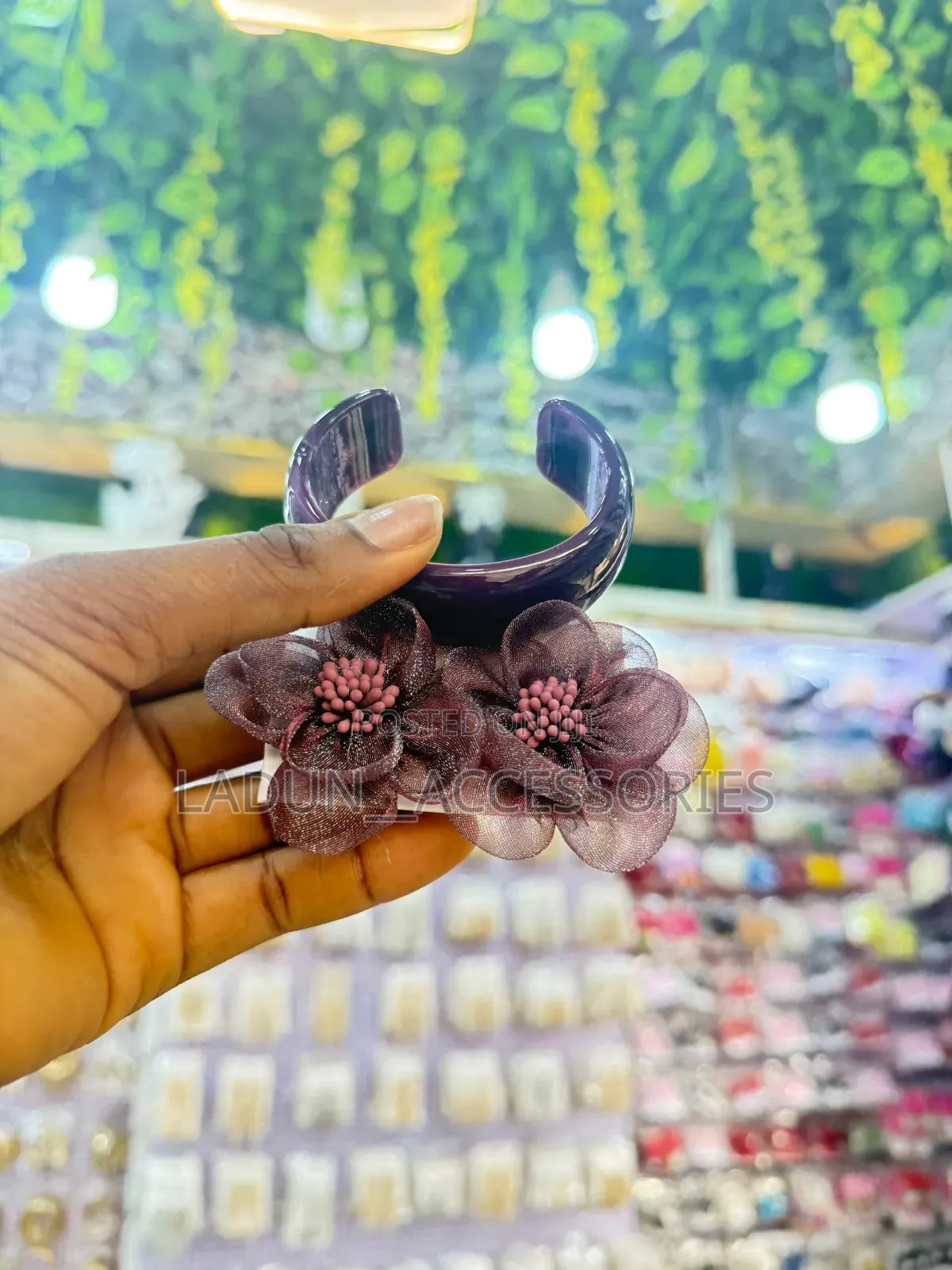 Flower Earring With Matching Bangle