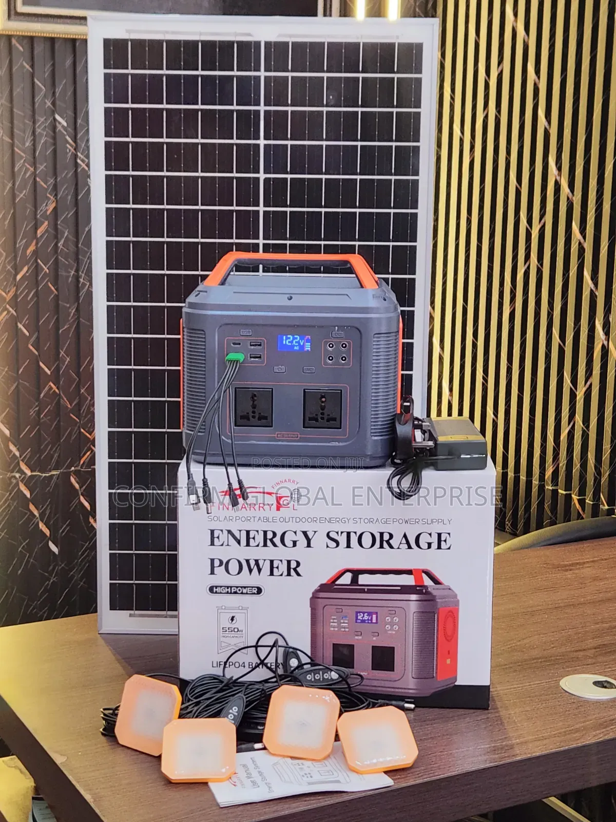Original 350w Lithium Battery Solar Generator With 50w Solar Panel
