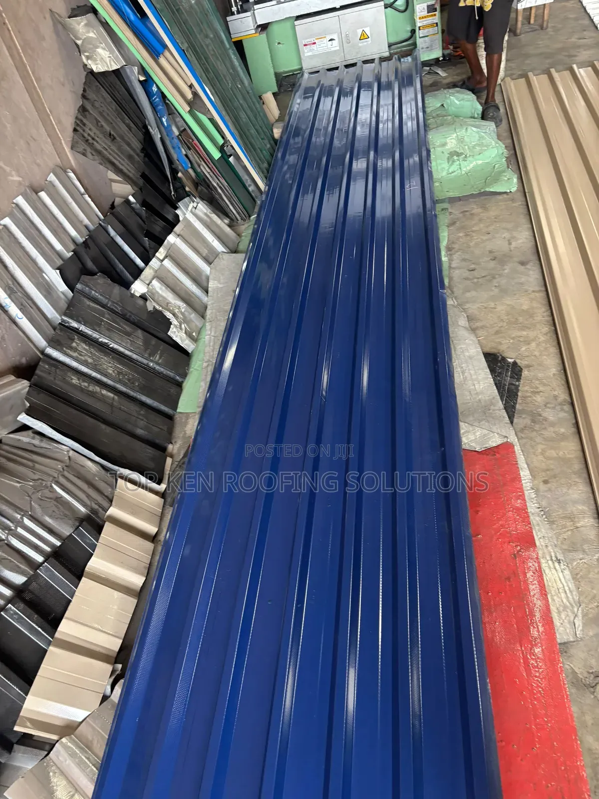 HM Blue Normal Longspan Roofing Sheets - 0.58mm Thickness