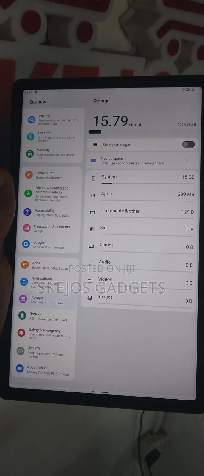 Lenovo Tab M10 128 GB Gray