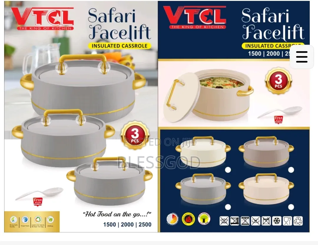 3pcs Safari Food Warmers