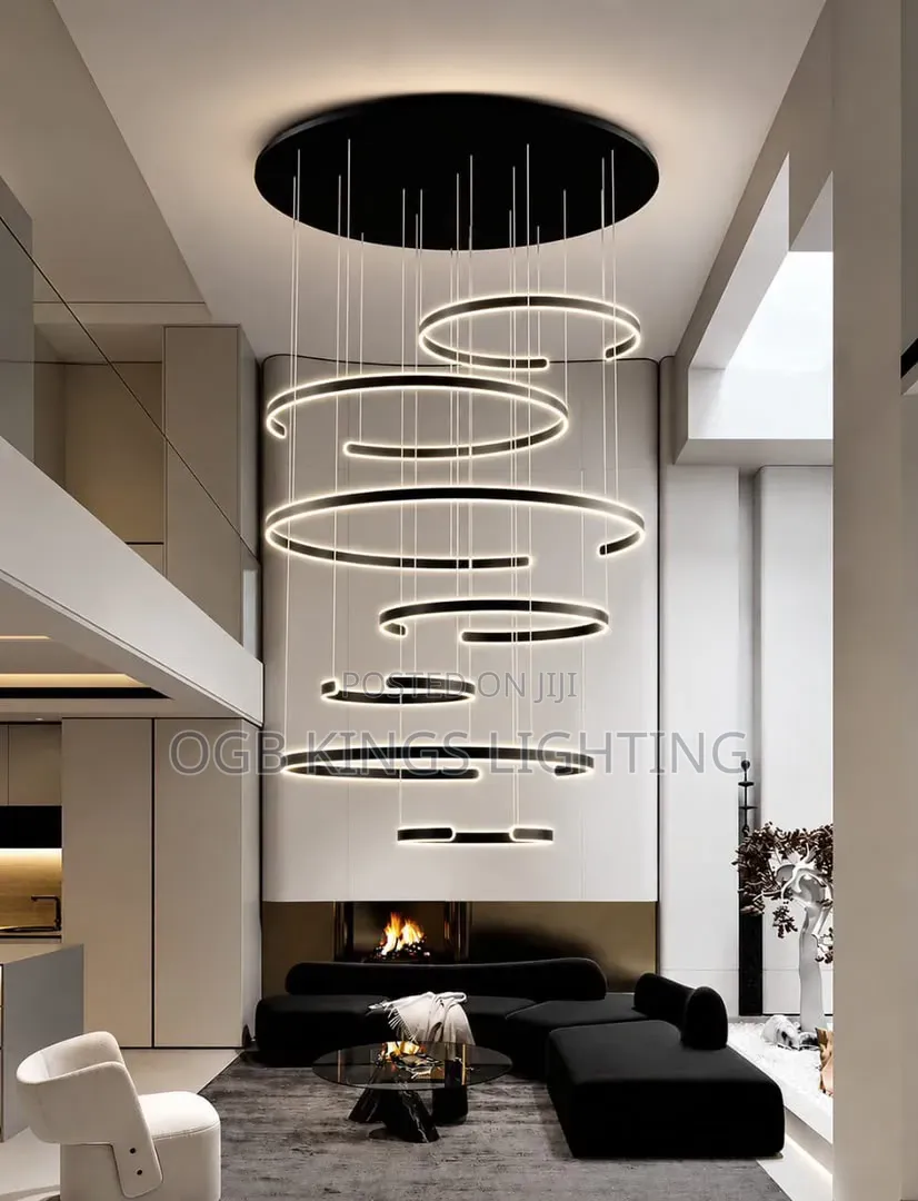 Modern Decor Led Forstaicase Chandelier Lights for Living Room