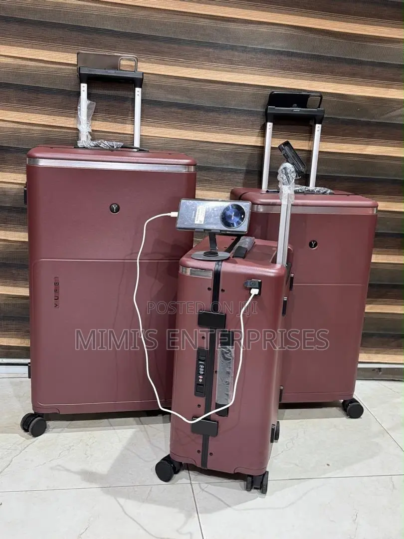 Premium Solid Rubber Luggage Set of 3