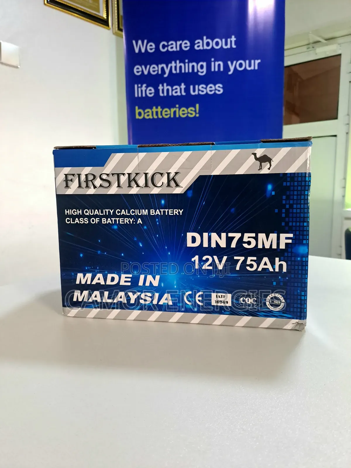 Original Malaysia 75Ah Car Battery | Firstkick | 6-Month Warranty