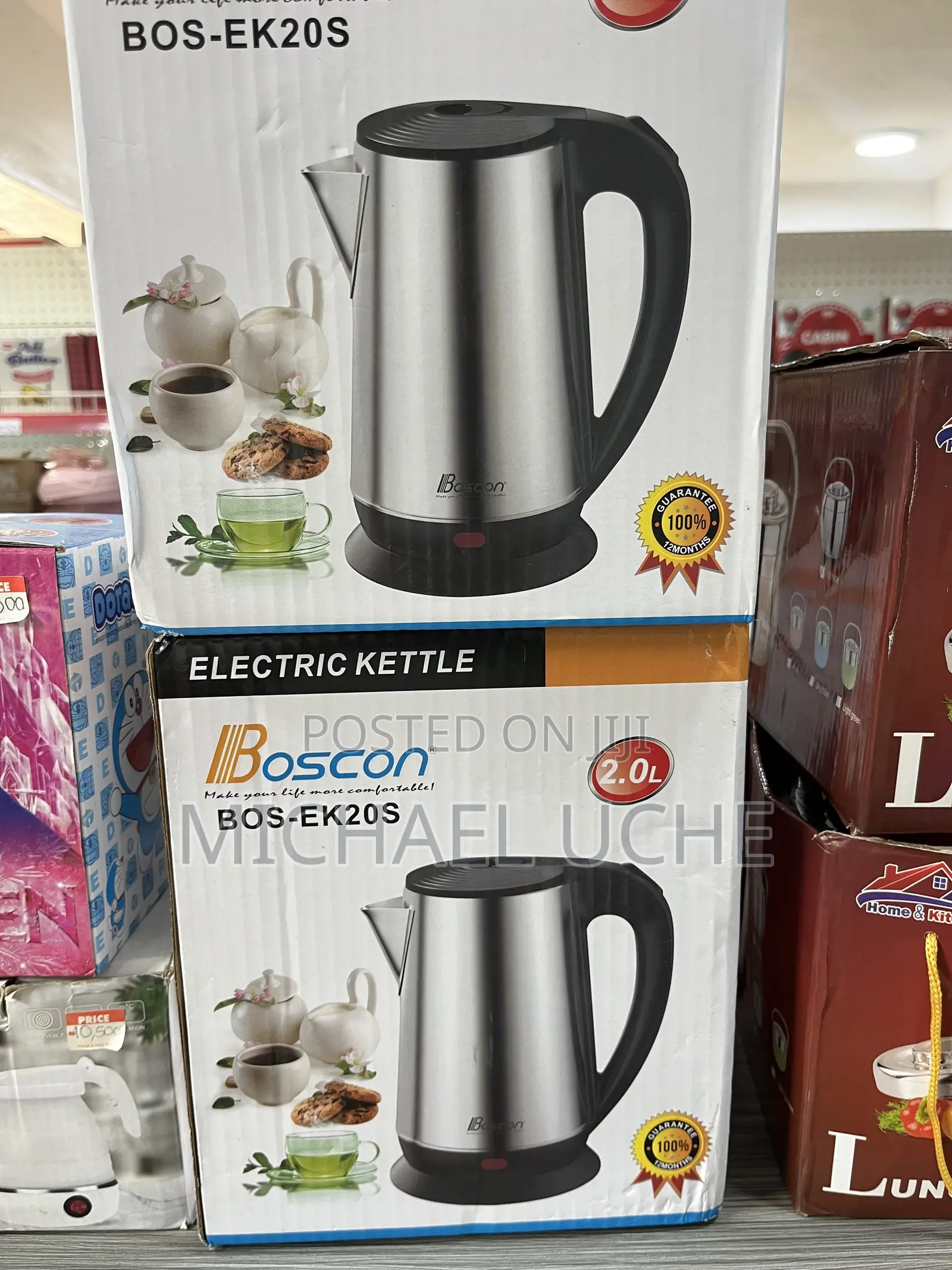 Boscon Electric Kettle 2.0L – Brand New