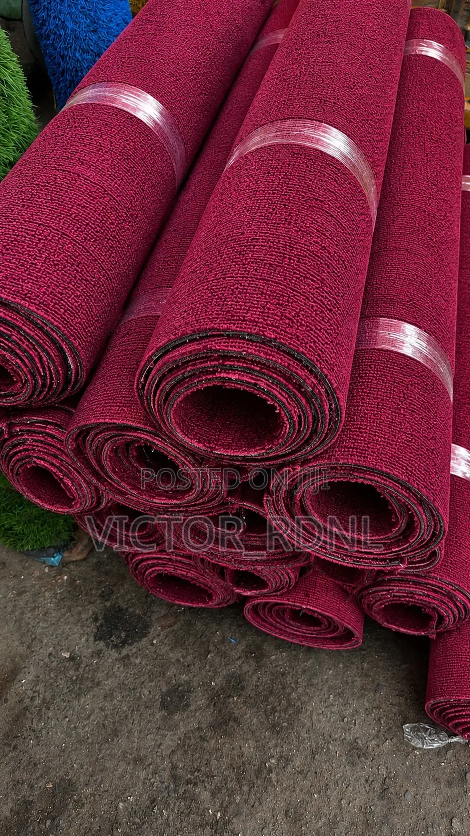 European Red Wall to Wall Rug