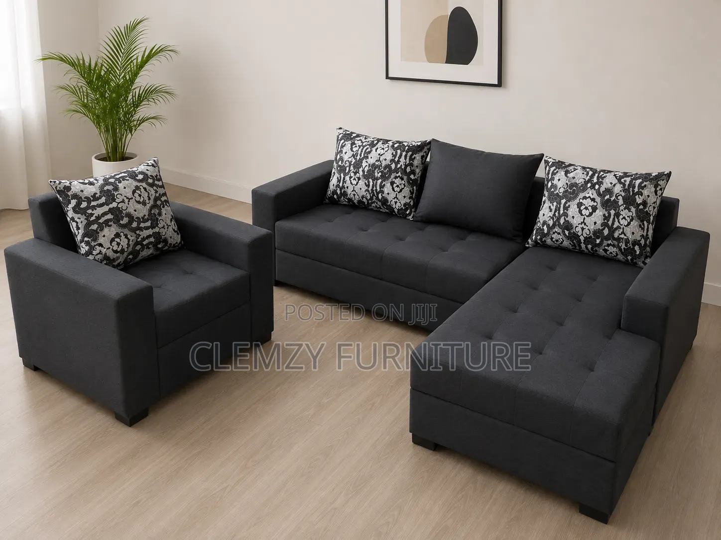 Beautiful L Shape Sofas and a Single Seater for You Living Room