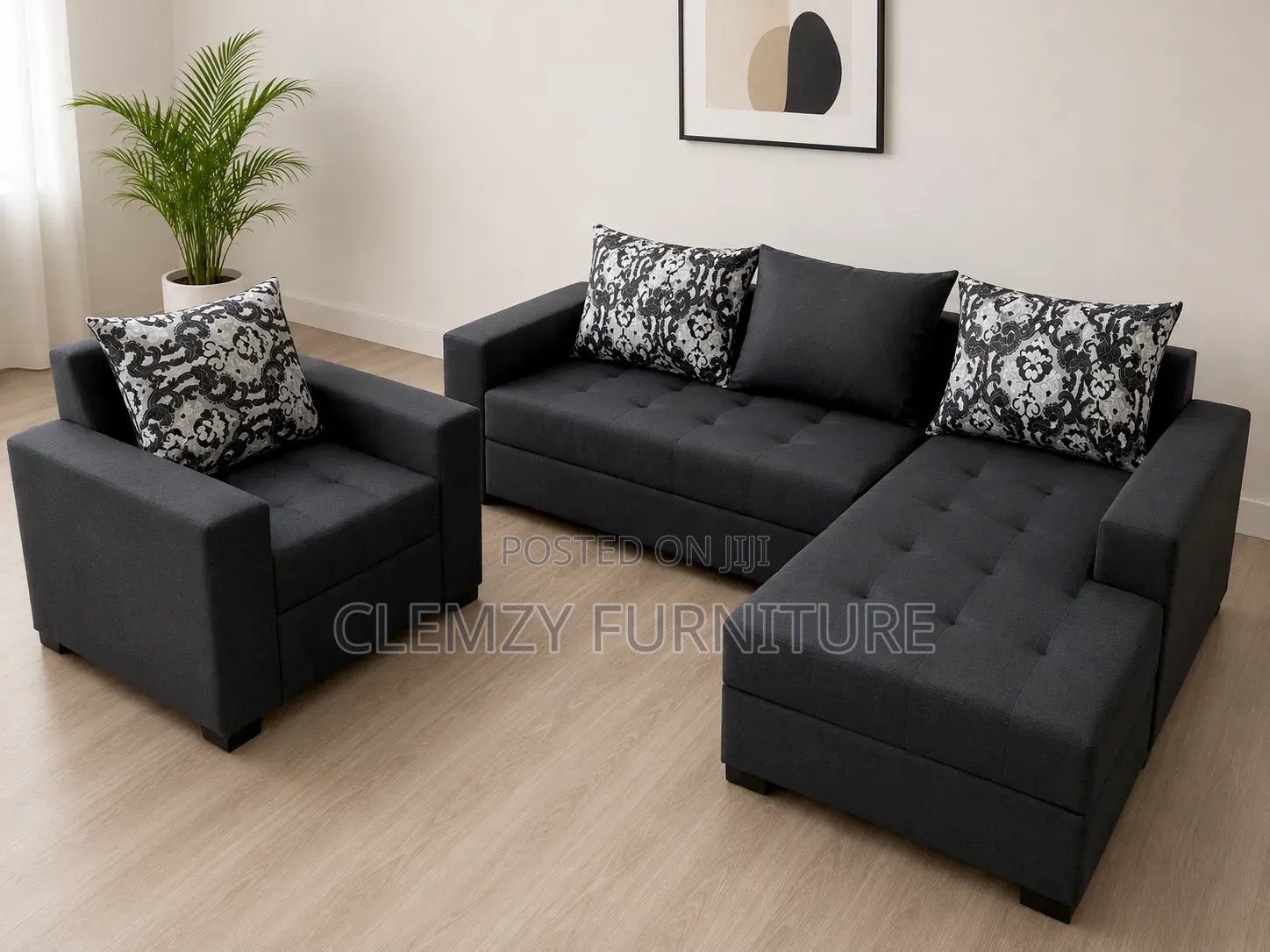 Beautiful L Shape Sofas and a Single Seater for You Living Room