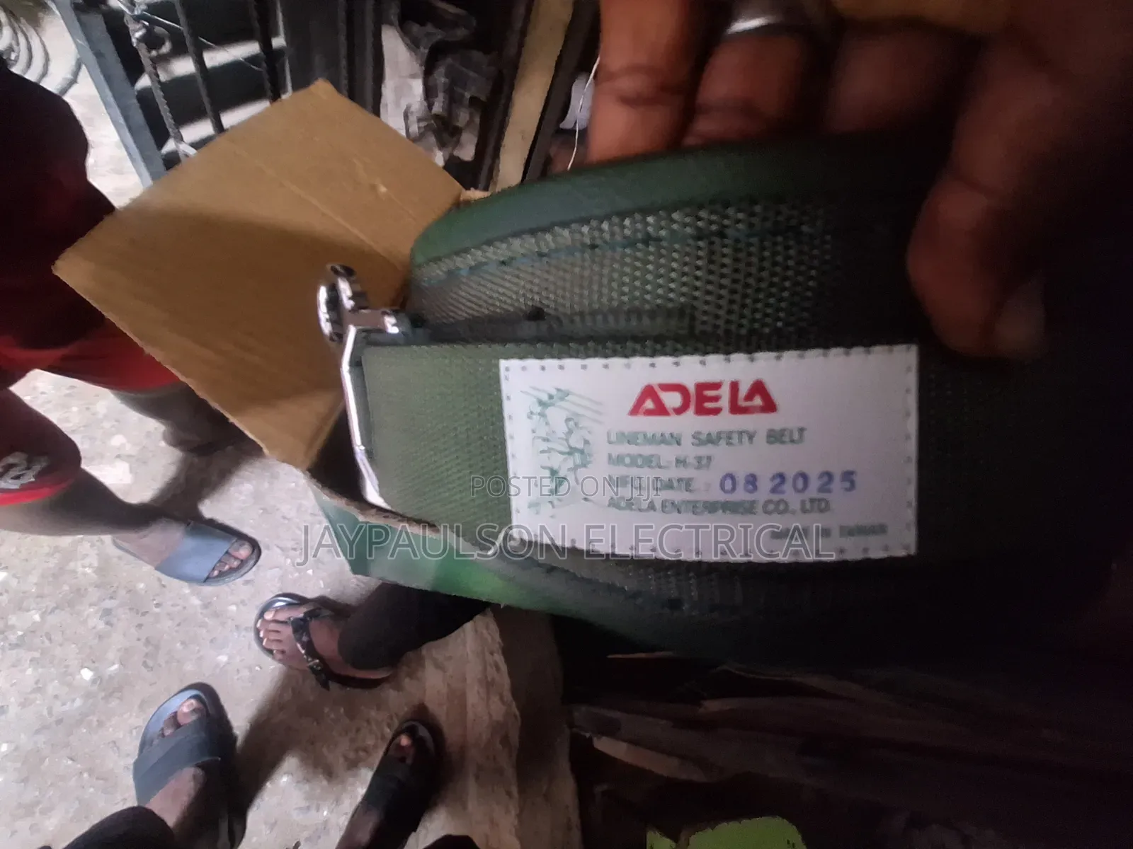 Lineman's Safety Belt With Work Positioning Lanyard
