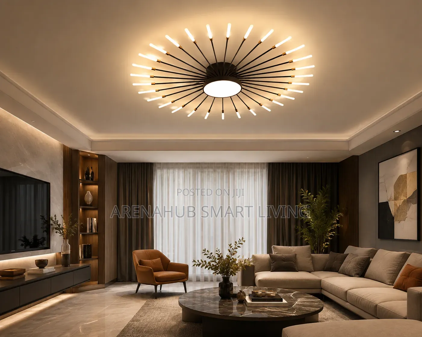 Modern Minimalist Stylish LED Ceiling Chandelier Lamps Design Art