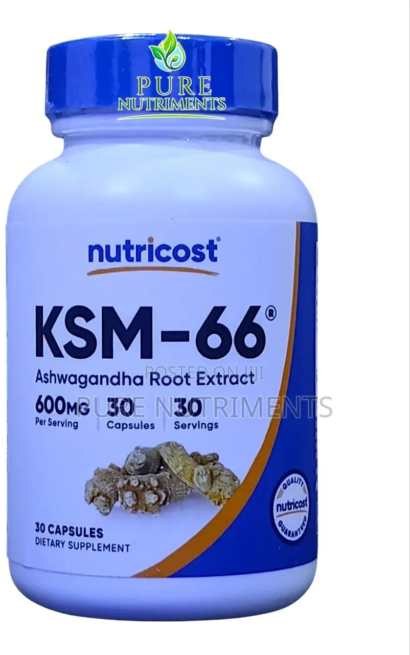 Nutricost KSM-66 600mg 30 Capsules_ Stress and Energy Support