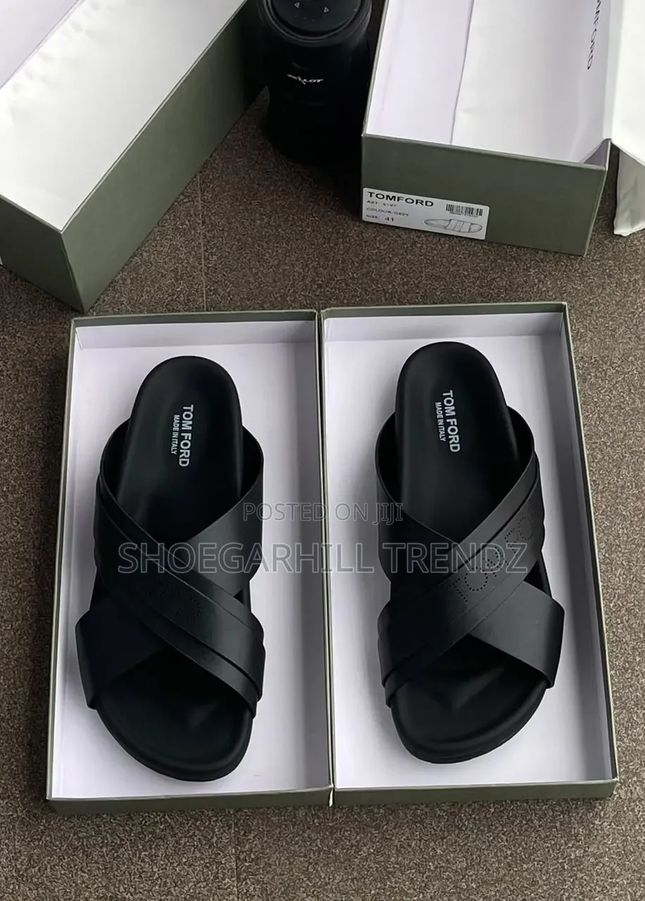 Tomford Crisscross and Covered Palm Slippers | Modern Comfort Style