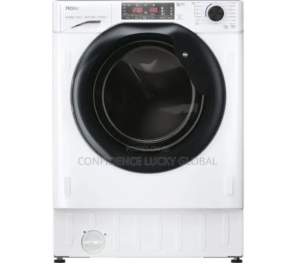HAIER HWQ90B416FWB Integrated 9 Kg 1600 Spin Washing Machine