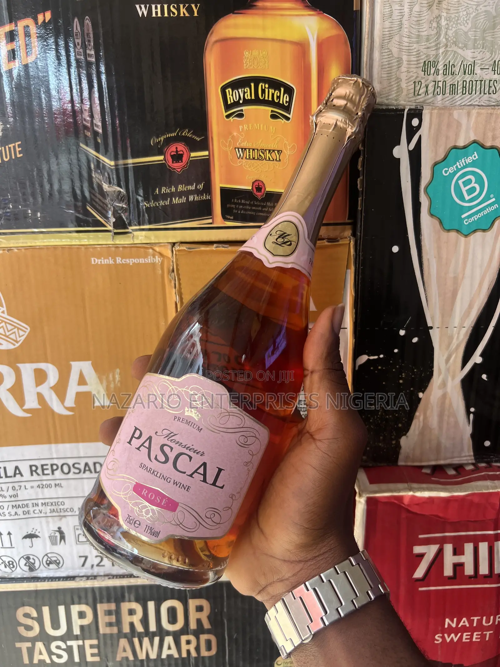 Monsieur Pascal Sparkling Rosé Wine – By 12 Bottles