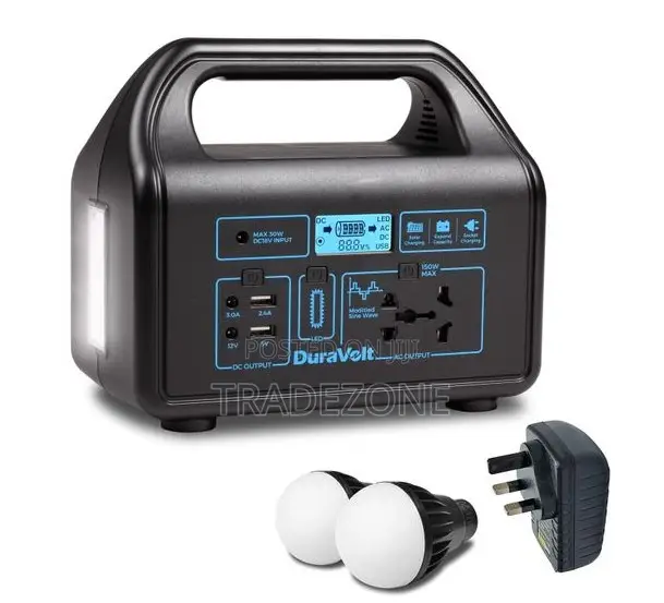 Duravolt 150W Solar Inverter With Dual Bulbs | DSPP-150