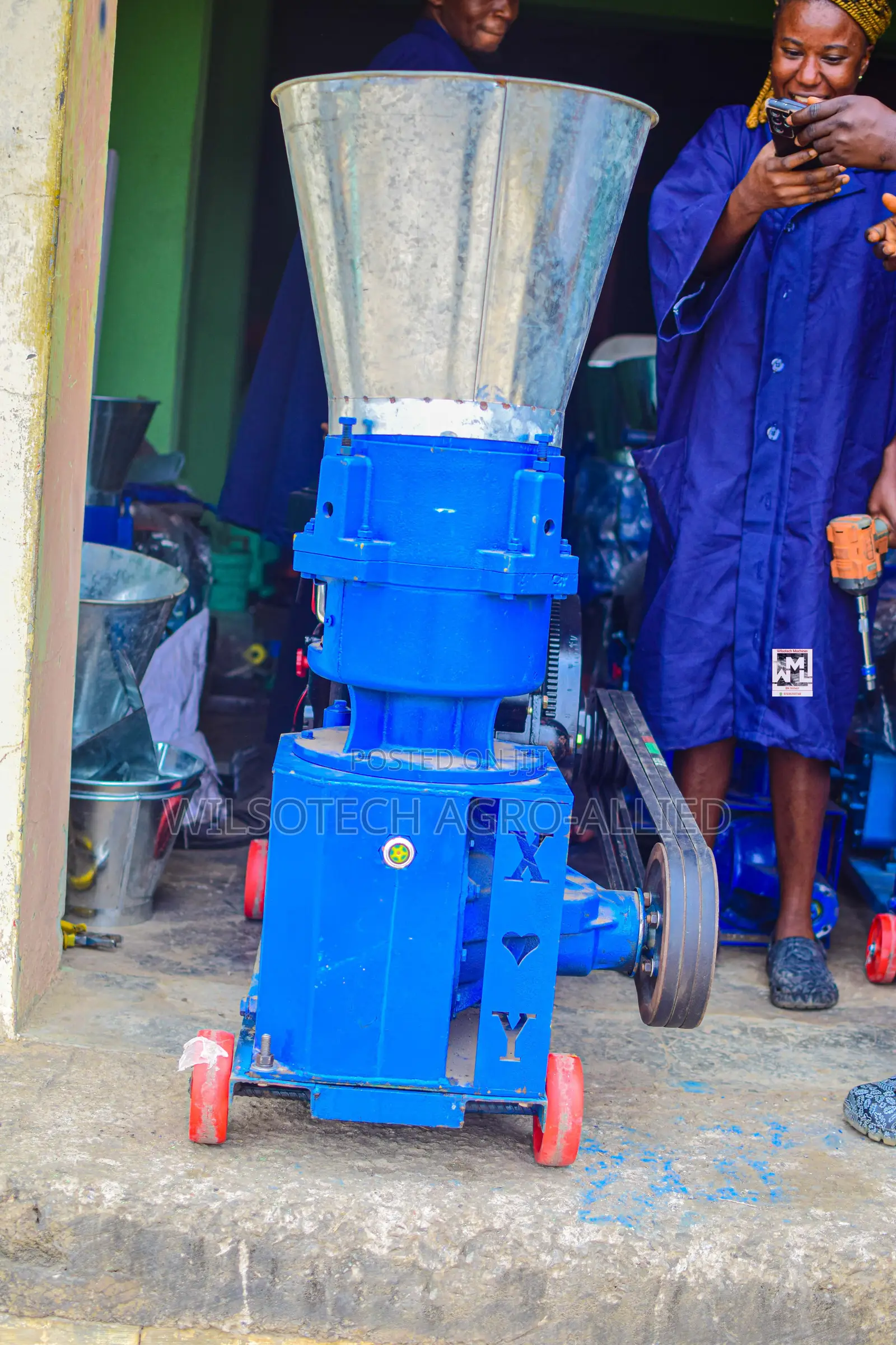 600kg/Hr Diesel Engine Powered Pelletizer Machine