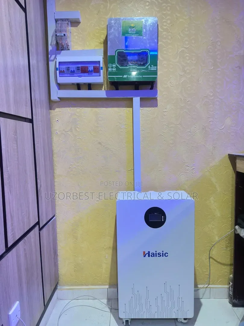 15kwh 51.2v With 6.2kva Hybrid Inverter Solar Setup