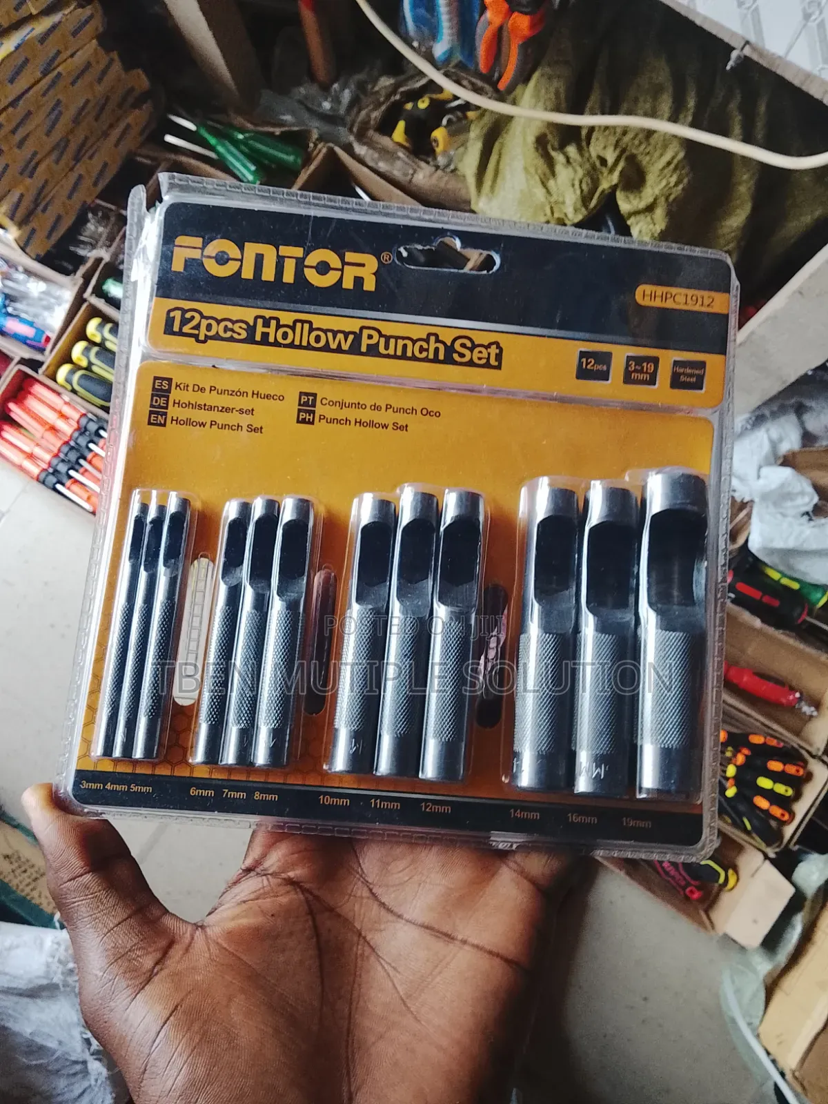 Fontor 12pcs Hollow Punch Set