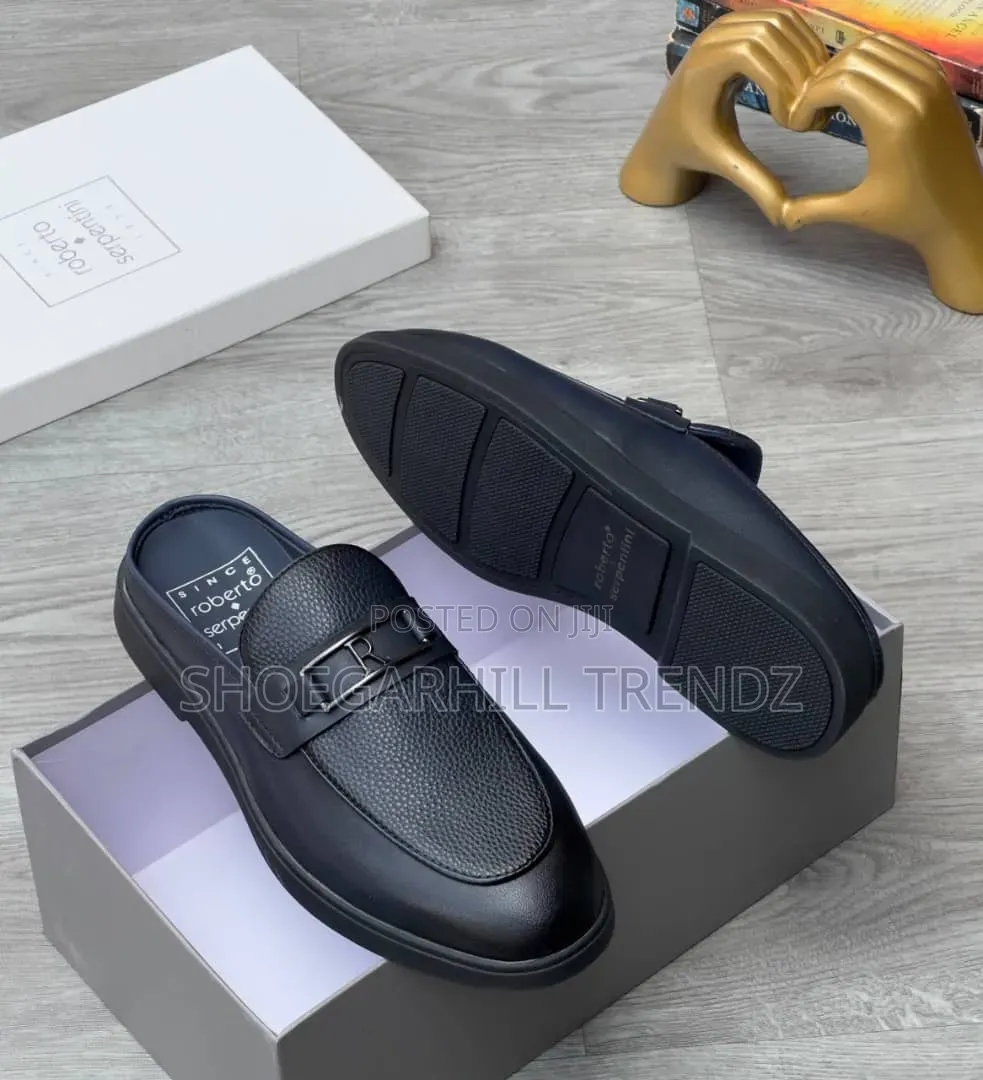 Quality Men's Mules Half Shoes in Leather and Suede Comfy Designs