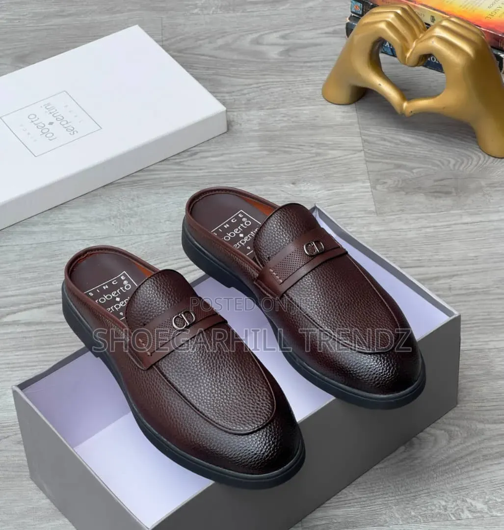 Quality Men's Mules Half Shoes in Leather and Suede Comfy Designs