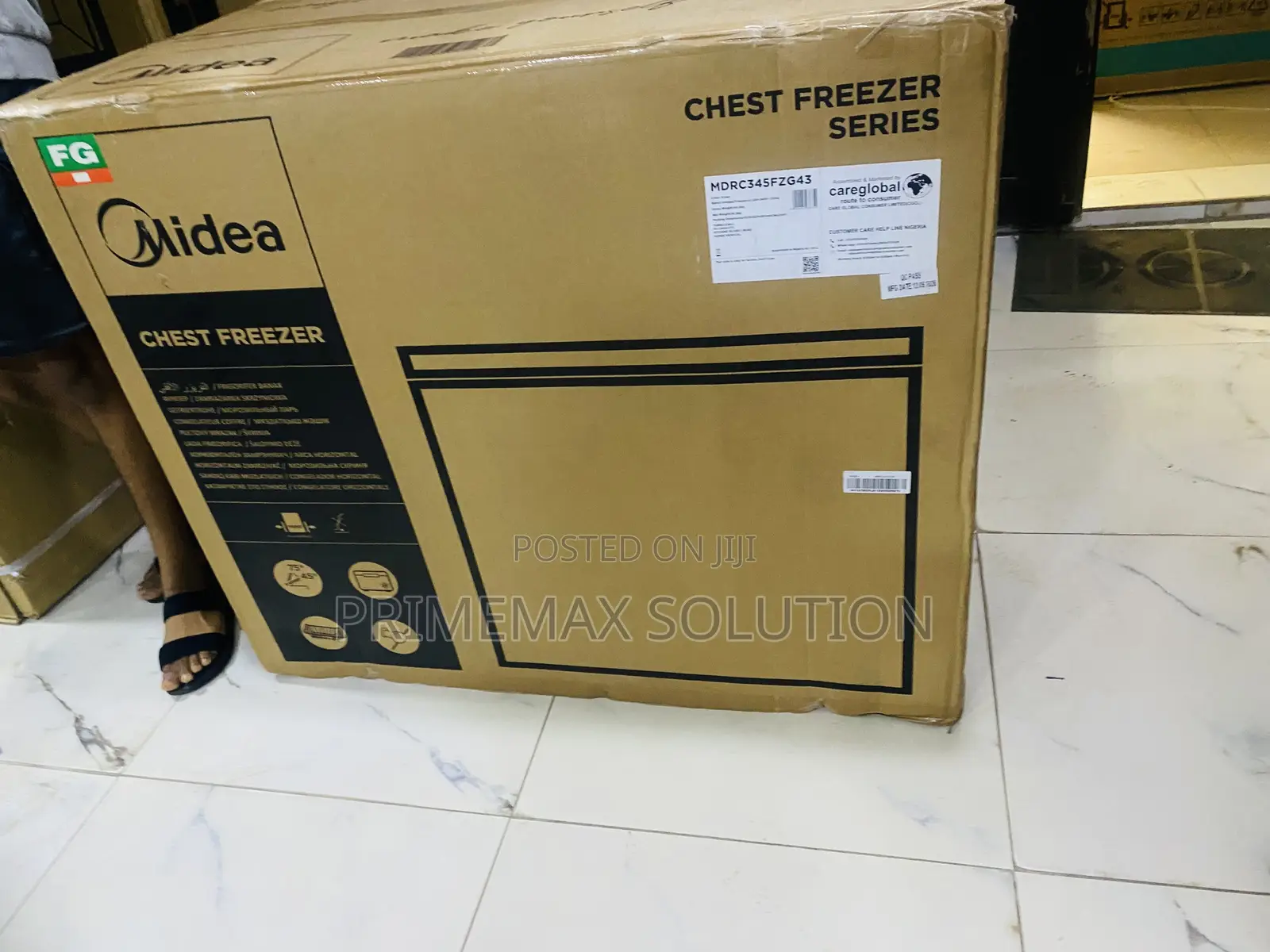 Midea 249L Chest Freezer – Super Freeze Low Noise Performance