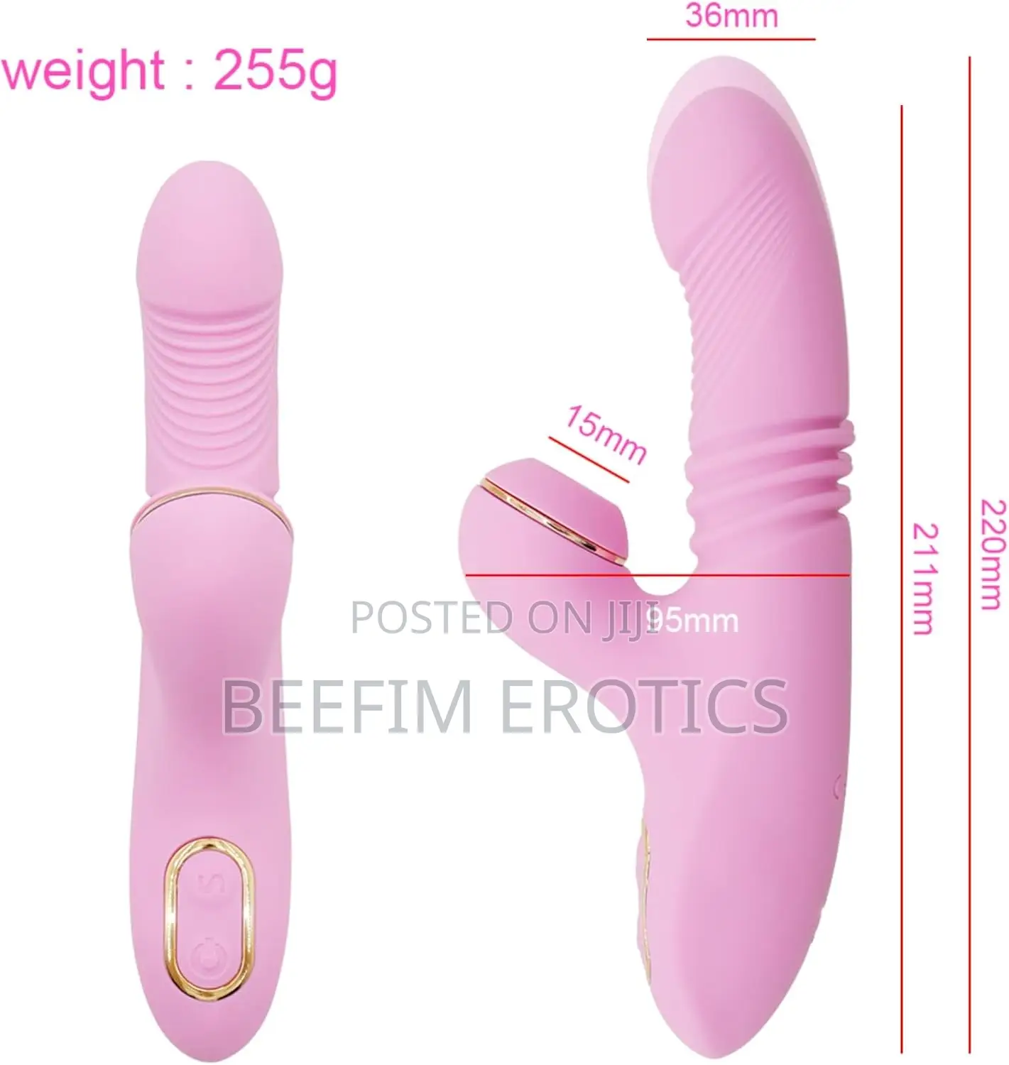 Sex Massager Vibrator Telescopic Sucking and Thrusting G Spot Vibrator