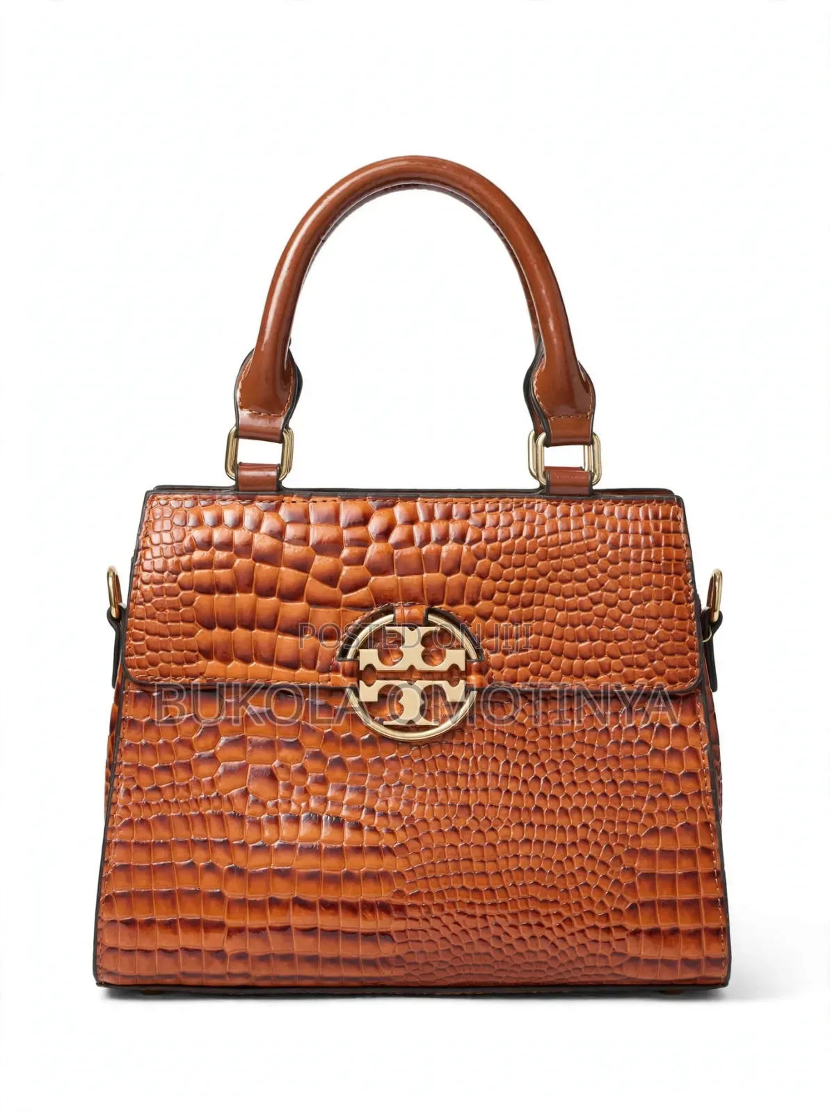 Brown Croc Office Satchel Bag - Classy Durable
