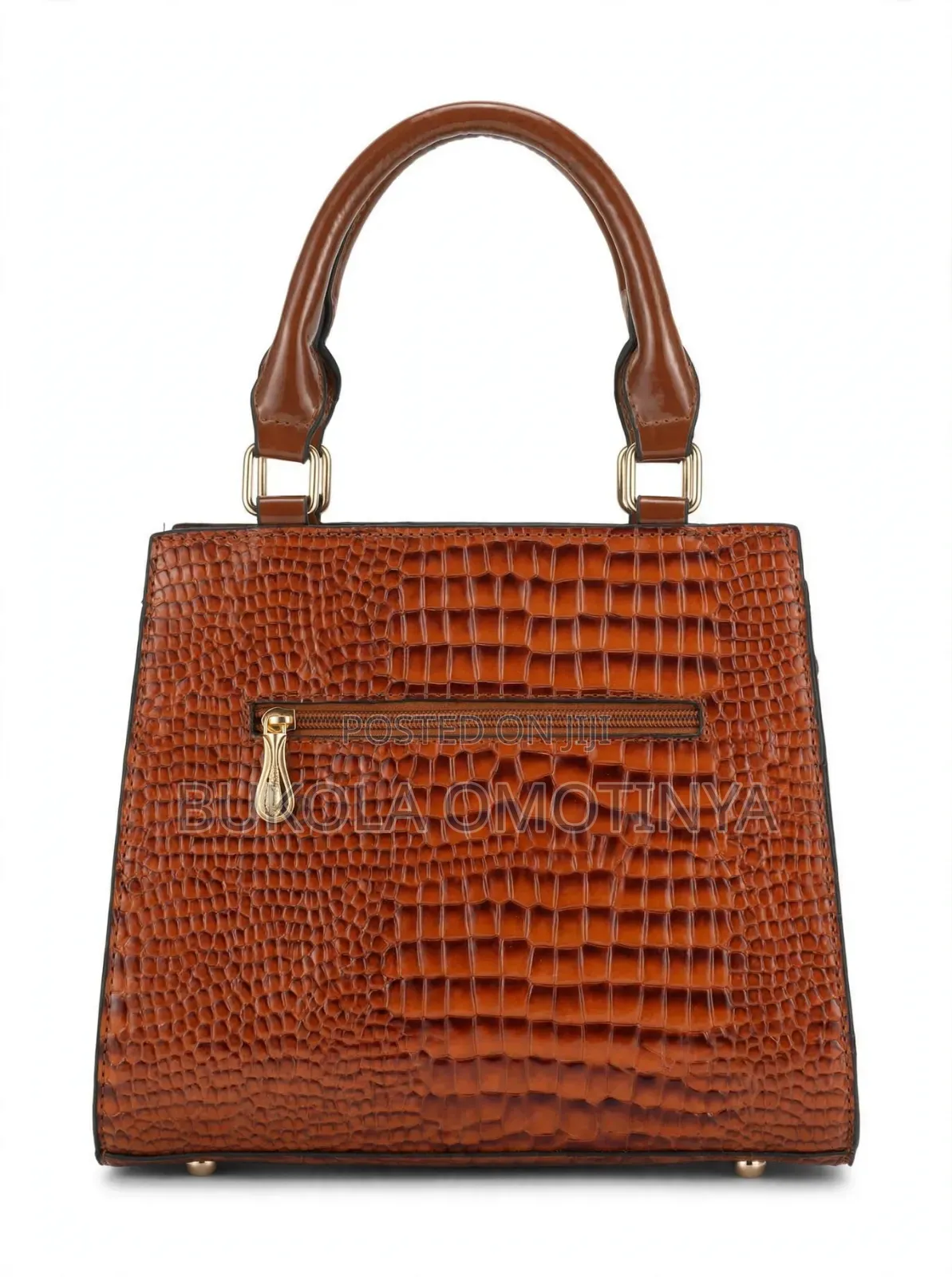 Brown Croc Office Satchel Bag - Classy Durable