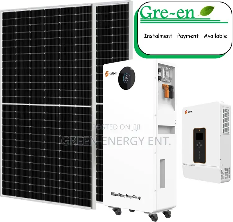 Pay-Small-Small: SRNE 20KW+48KWh Inverter System + 600W Panels (X30)