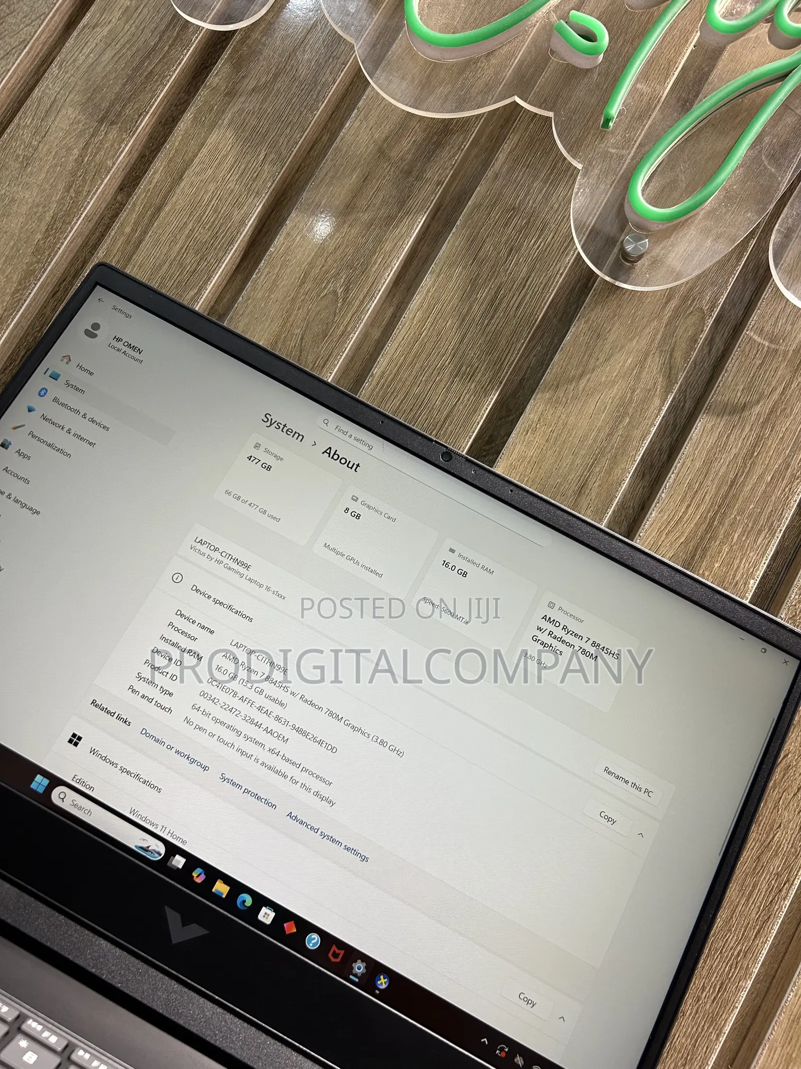 Laptop HP Victus 16 16GB AMD Ryzen 7 SSD 512GB