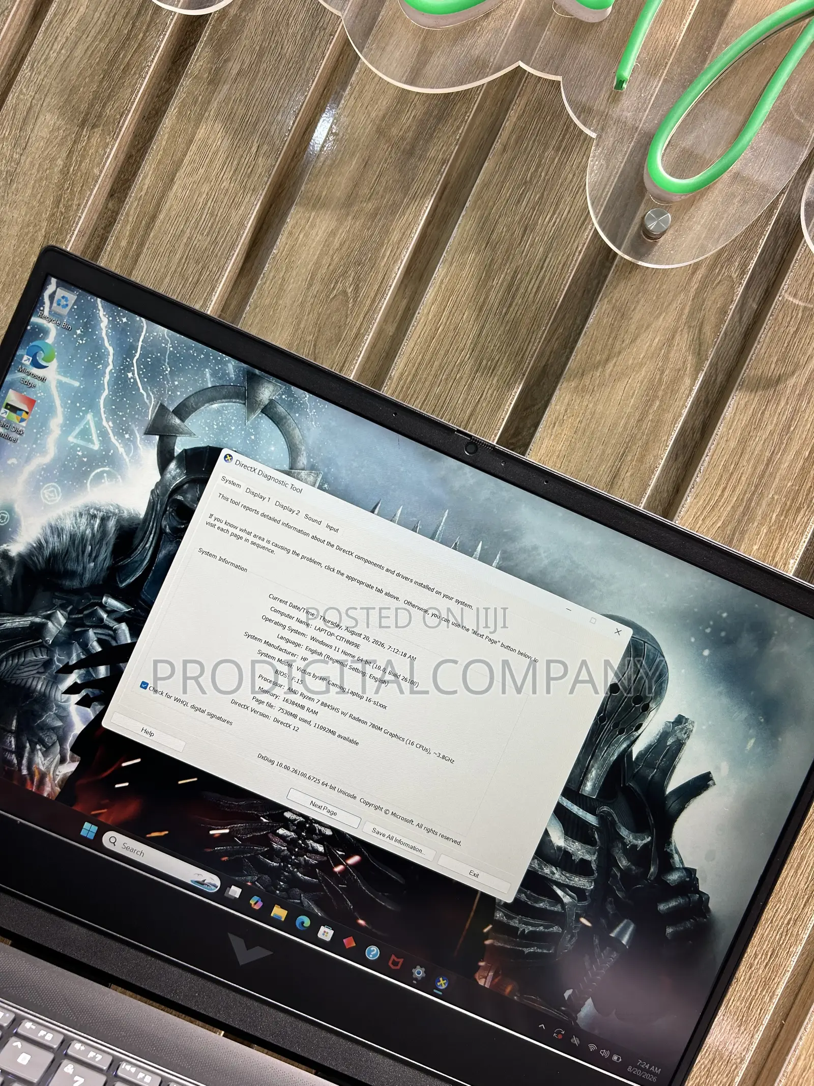 Laptop HP Victus 16 16GB AMD Ryzen 7 SSD 512GB