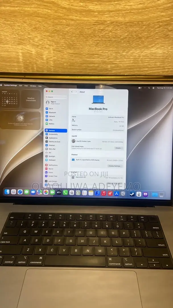 Laptop Apple MacBook Pro 2021 M1 Max 32GB Apple M1 Max SSD 2T