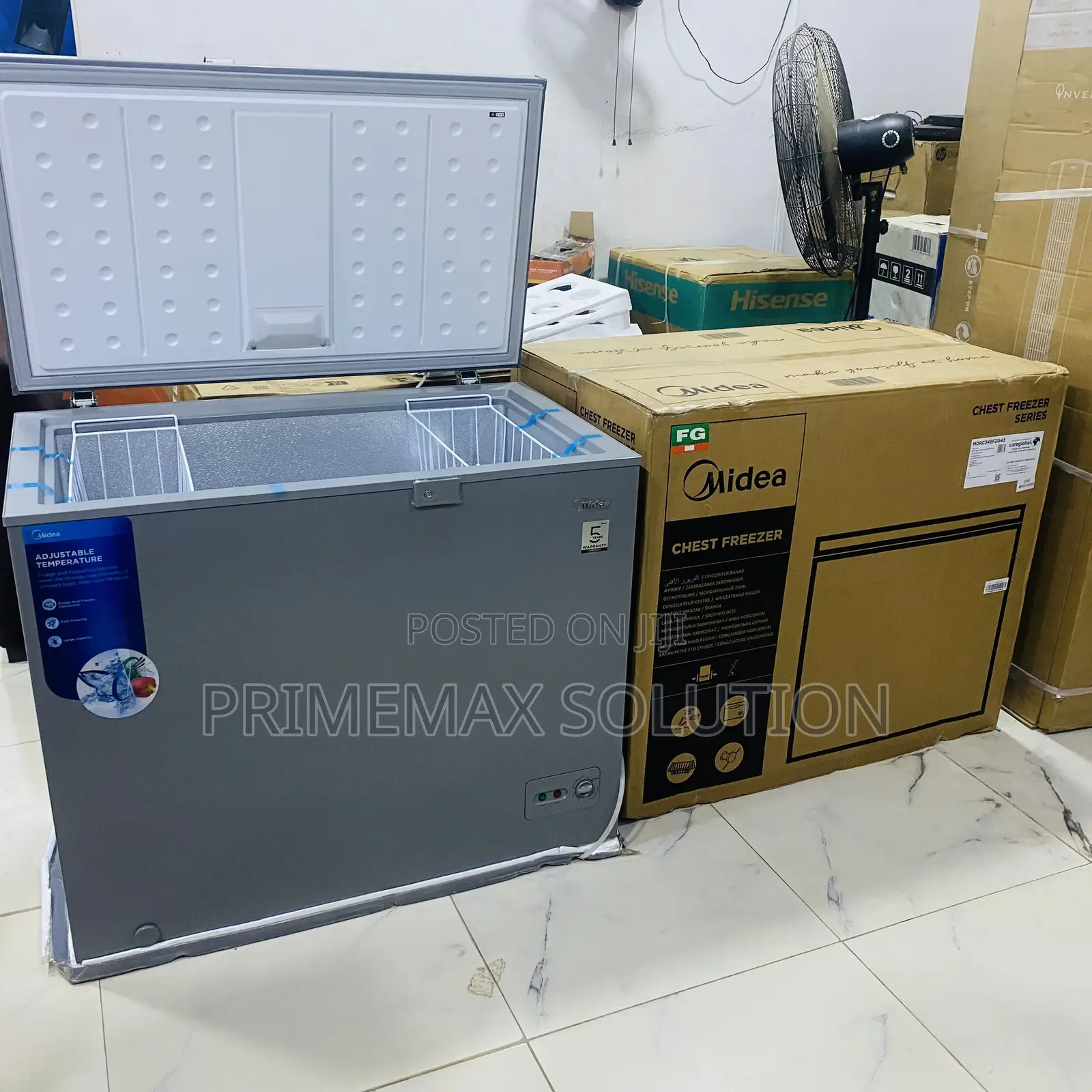 Midea 249L Chest Freezer – Low Noise, High Performance Cooling