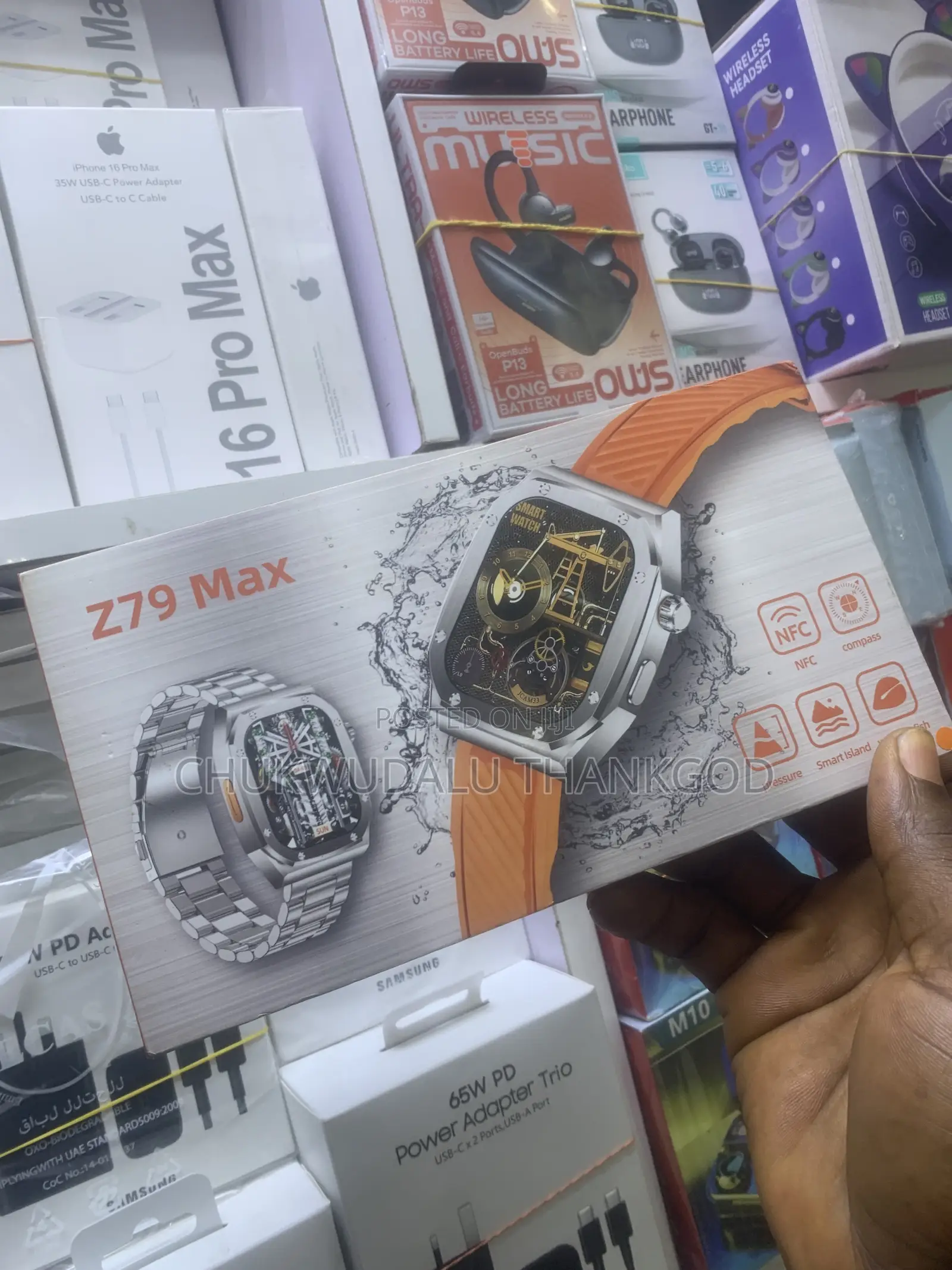 Z79 Max Smartwatch With 2.1" HD IPS Screen – NFC, GPS, BT Calls, Music