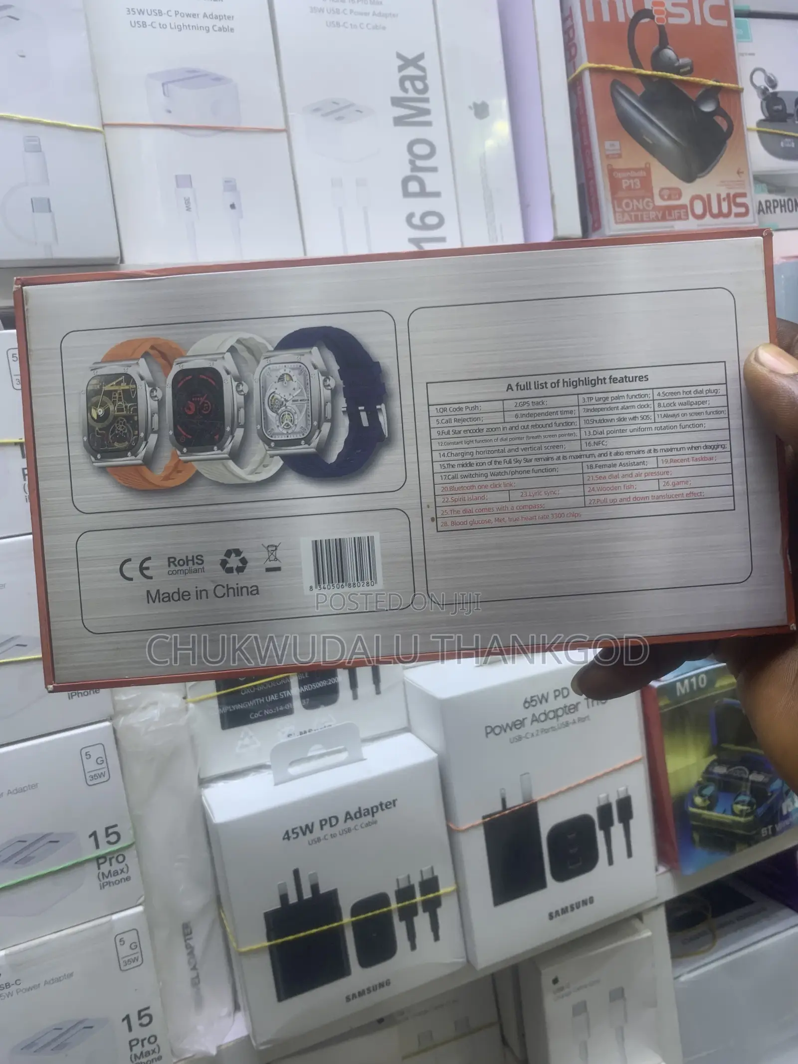 Z79 Max Smartwatch With 2.1" HD IPS Screen – NFC, GPS, BT Calls, Music