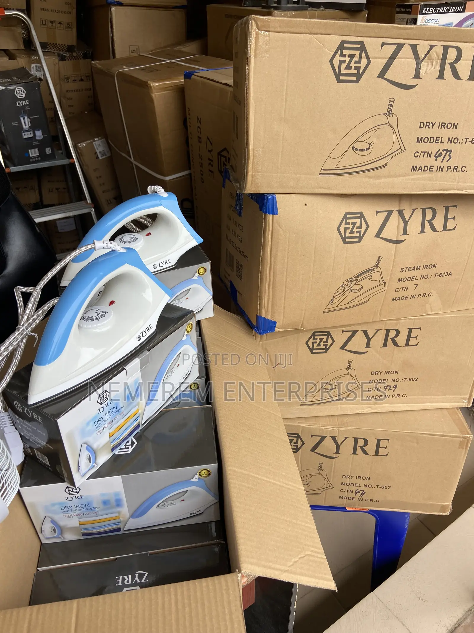 Brand New ZYRE Heavy Duty Teflon Dry Iron (1200W)