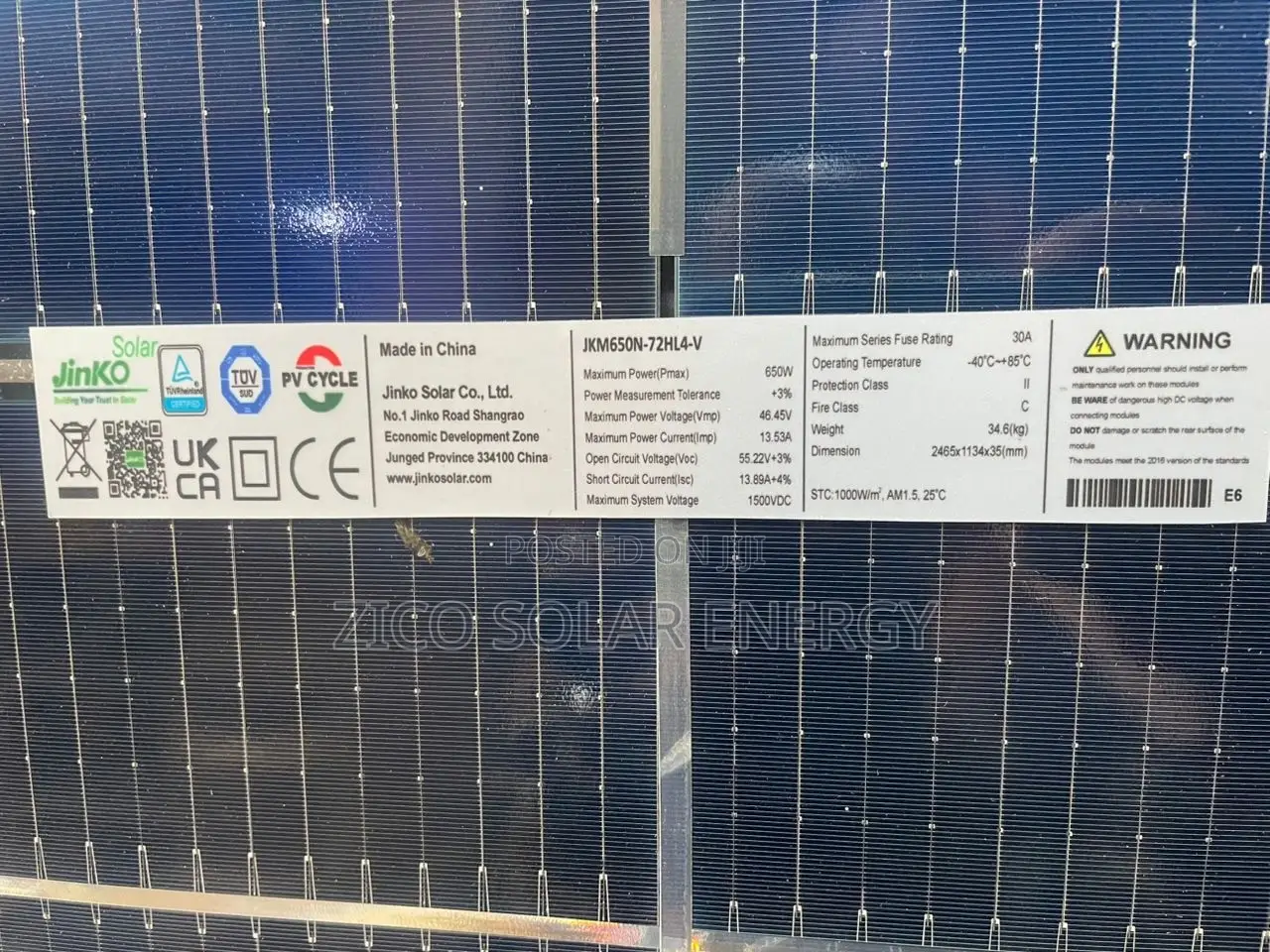 650w Solar Panel