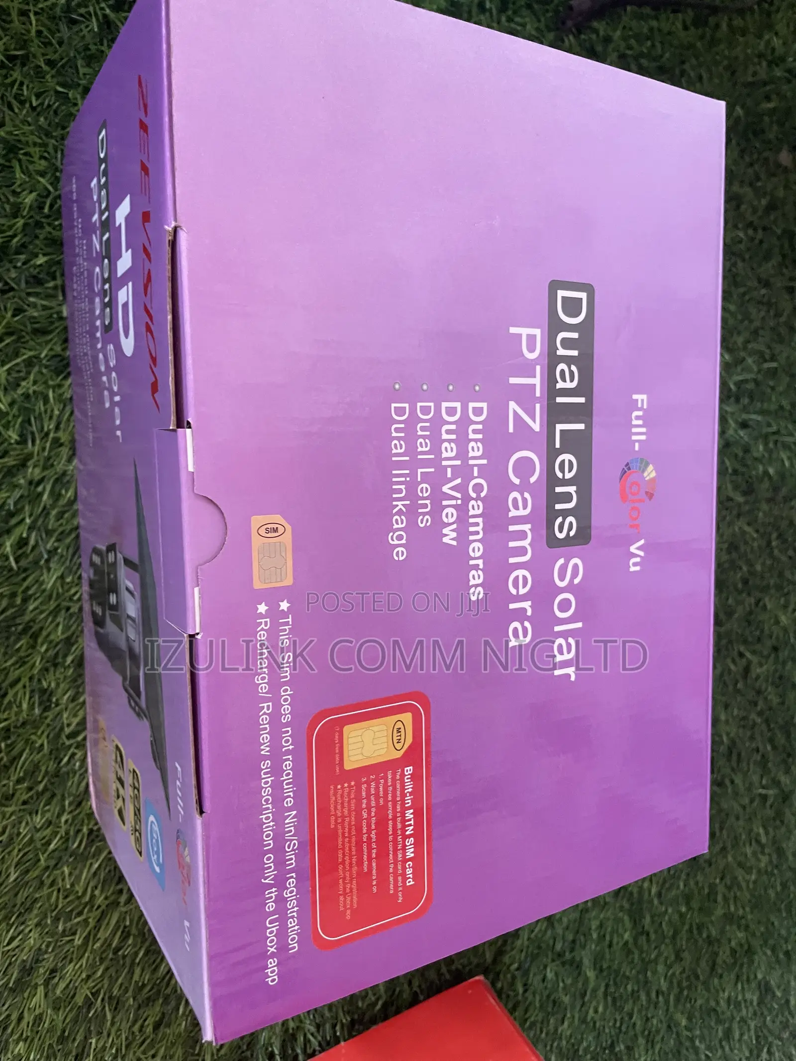 Dual Lens 4g Solar CCTV Camera With MTN SIM Card