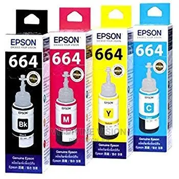 Epson T664 Refill Ink (70ml) Black ,Cyan,Magenta,Yellow