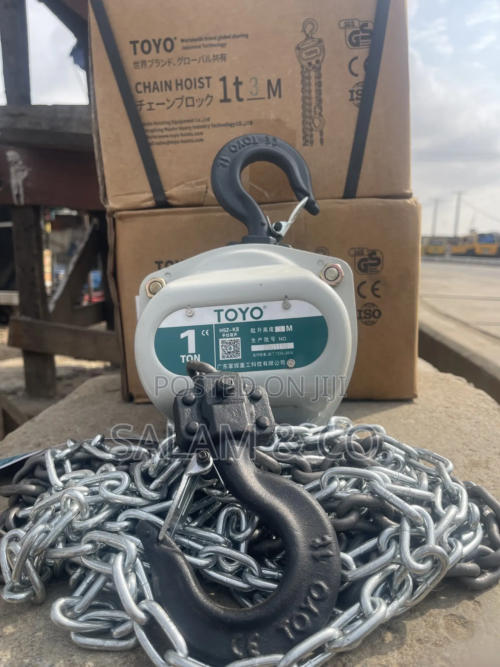 1 Ton TOYO Chain Block – Heavy-Duty Manual Lifting Hoist