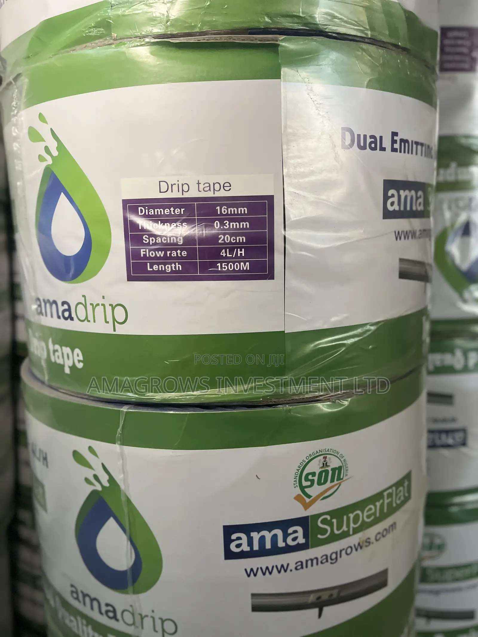 AmasuperFlat Drip Tapes 0.3mm Thickness 20cm Spacing 1500meter Long